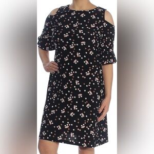 Tommy Hilfiger Cold Shoulder A-Line Floral Dress Size 8